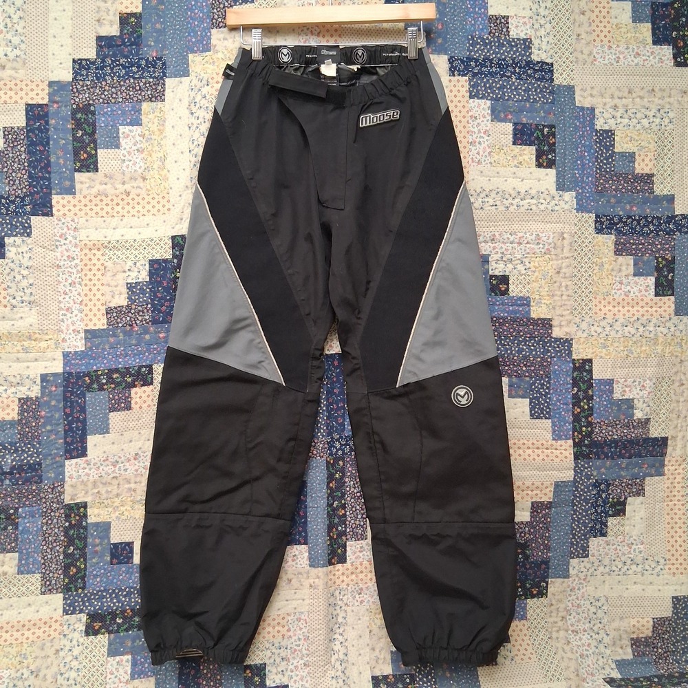 Moose Racing Gore-Tex Performance Riding Pants Black Grey Waterproof Mens 34